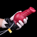 8.26in Horse Knotted Silicone Soft Big Dildo Ejaculating Penis Cock Sex Toy