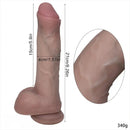 8.26in Large Silicone Soft Super Realistic Uncut Dildo Vaginal Stimulator