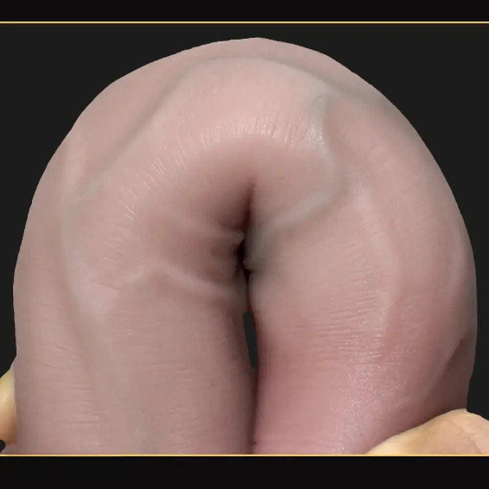 8.26in Large Silicone Soft Super Realistic Uncut Dildo Vaginal Stimulator