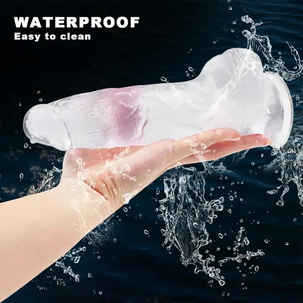 8.26in Lifelike Big PVC Dildo For Women Beginner Couple Sex Toy