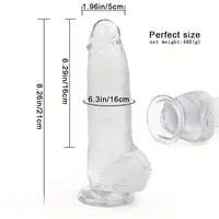 8.26in Lifelike Big PVC Dildo For Women Beginner Couple Sex Toy
