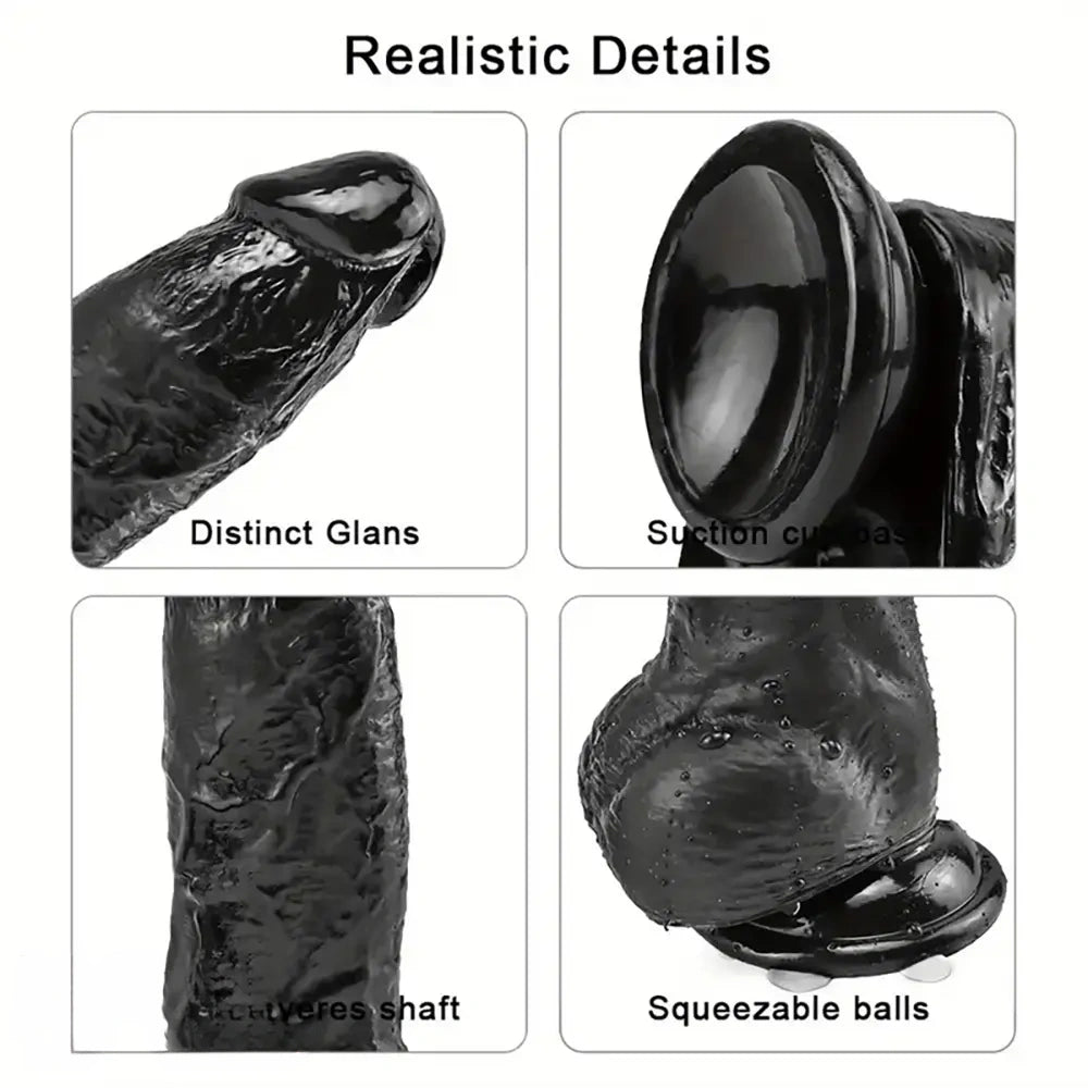 8.26in Lifelike Big PVC Dildo For Women Beginner Couple Sex Toy