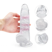 8.26in Lifelike Big PVC Dildo For Women Beginner Couple Sex Toy