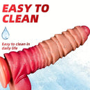 8.26in Liquid Silicone Real Big Soft Dildo For Anal Vaginal Sex Toy