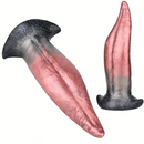 8.26in Liquid Silicone Tongue Fantasy Big Soft Unisex Dildo Butt Plug