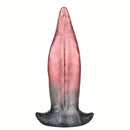 8.26in Liquid Silicone Tongue Fantasy Big Soft Unisex Dildo Butt Plug