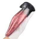 8.26in Liquid Silicone Tongue Fantasy Big Soft Unisex Dildo Butt Plug