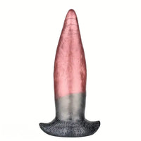 8.26in Liquid Silicone Tongue Fantasy Big Soft Unisex Dildo Butt Plug