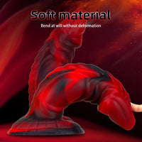8.26in Monster Animal Fantasy Odd Design Soft Dildo With Strong Sucker