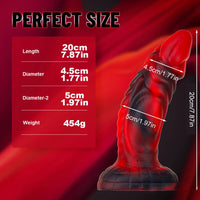 8.26in Monster Animal Fantasy Odd Design Soft Dildo With Strong Sucker