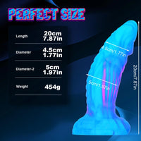 8.26in Monster Animal Fantasy Odd Design Soft Dildo With Strong Sucker