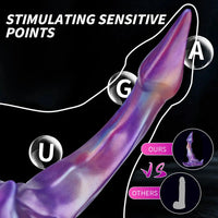 8.26in Monster Big Silicone Dildo Suction Cup Base For Hands-Free Play