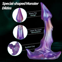 8.26in Monster Big Silicone Dildo Suction Cup Base For Hands-Free Play