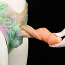 8.26in Monster Creature Hollow Dildo Harness Pants Strap on Spiked Dildo