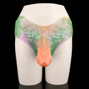 8.26in Monster Creature Hollow Dildo Harness Pants Strap on Spiked Dildo