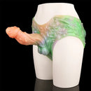 8.26in Monster Creature Hollow Dildo Harness Pants Strap on Spiked Dildo