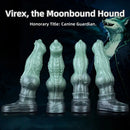 8.26in Moonbound Hound Silicone Hollow Cock Sleeve Dildo For Male Toy