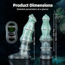 8.26in Moonbound Hound Silicone Hollow Cock Sleeve Dildo For Male Toy