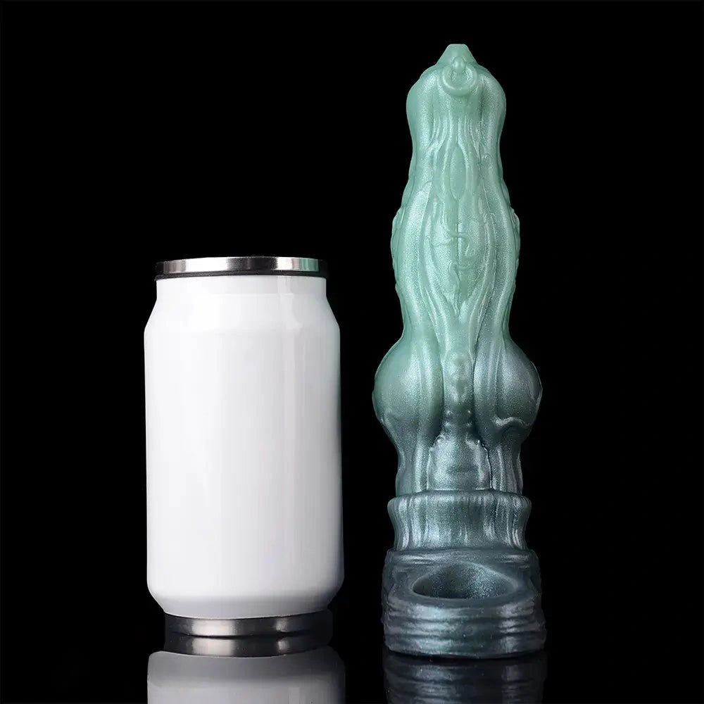 8.26in Moonbound Hound Silicone Hollow Cock Sleeve Dildo For Male Toy