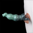 8.26in Moonbound Hound Silicone Hollow Cock Sleeve Dildo For Male Toy