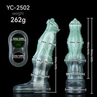 8.26in Moonbound Hound Silicone Hollow Cock Sleeve Dildo For Male Toy