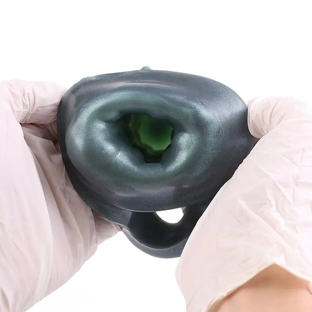 8.26in Moonbound Hound Silicone Hollow Cock Sleeve Dildo For Male Toy