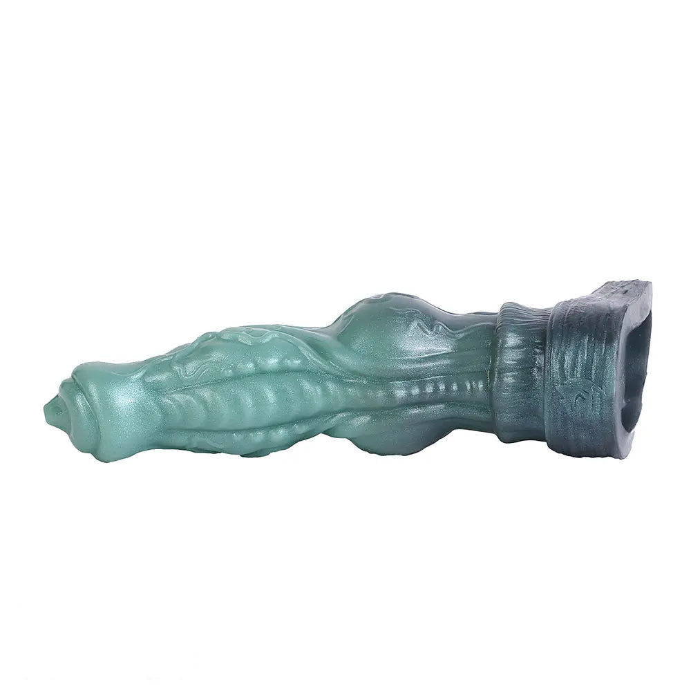 8.26in Moonbound Hound Silicone Hollow Cock Sleeve Dildo For Male Toy