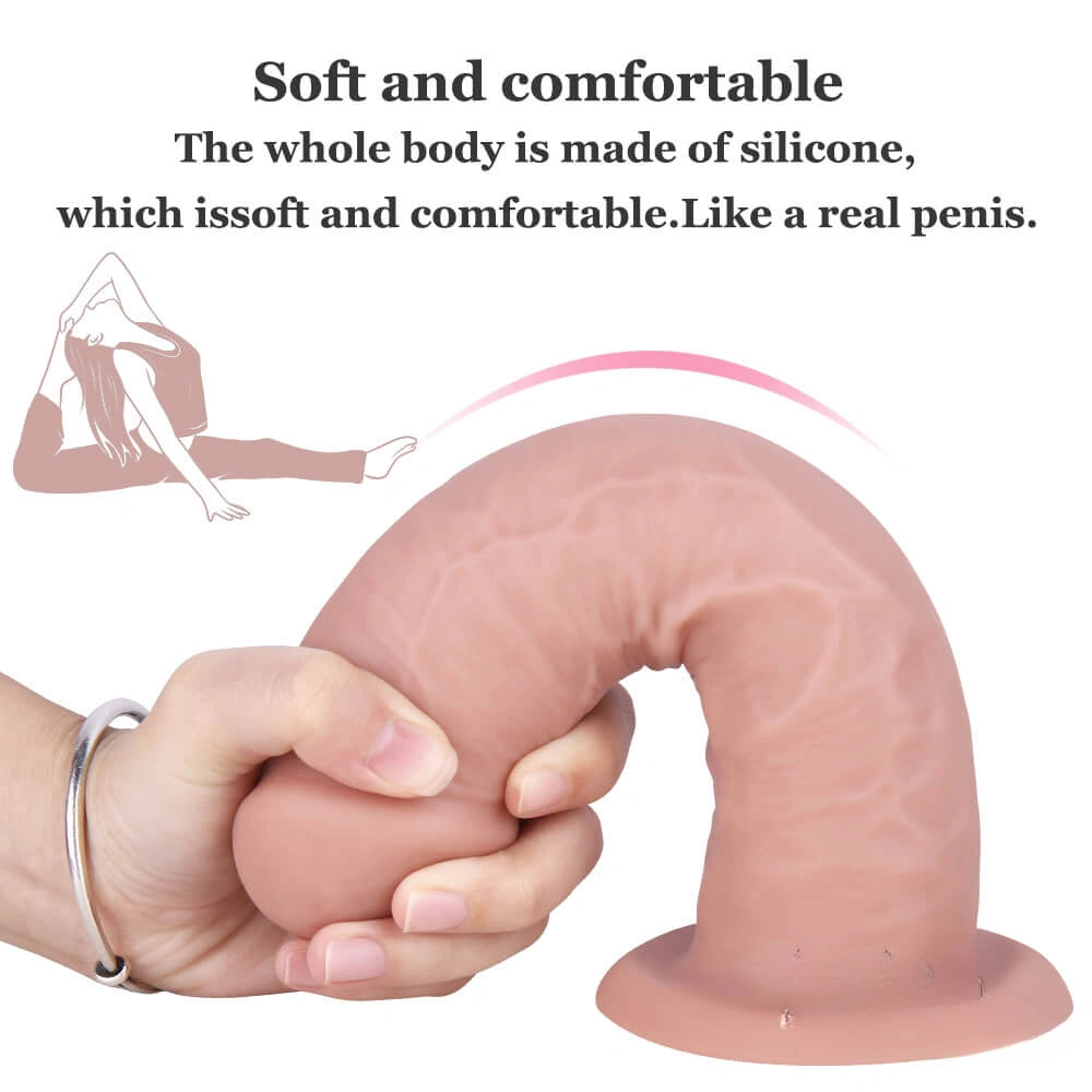 8.26in No Eggs Penis Dildo For Strapons Women Sex Toy