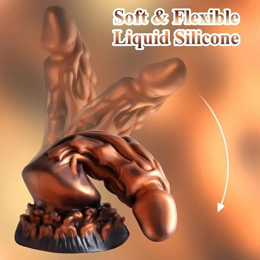 8.26in Premium Dragon Big Silicone Soft Dildo For Women Men Couple Sex