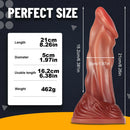 8.26in Real Feeling Lifelike Dildo With Cloud Design Base Adult Toy