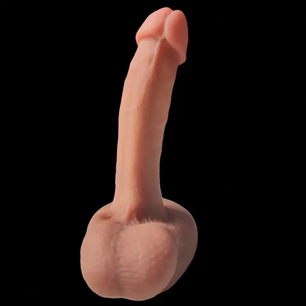 8.26in Realistic Liquid Silicone Soft Big Dildo Unisex Adult Sex Toy
