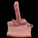 8.26in Realistic Silicone Hollow Dildo Pants Sleeve For Penis Enlargement