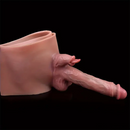 8.26in Realistic Silicone Hollow Dildo Pants Sleeve For Penis Enlargement