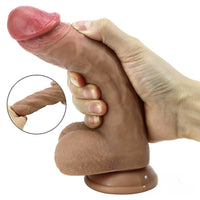 8.26in Sex Equipment Female Masturbation Soft Silicone Dildo