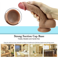 8.26in Sex Equipment Female Masturbation Soft Silicone Dildo
