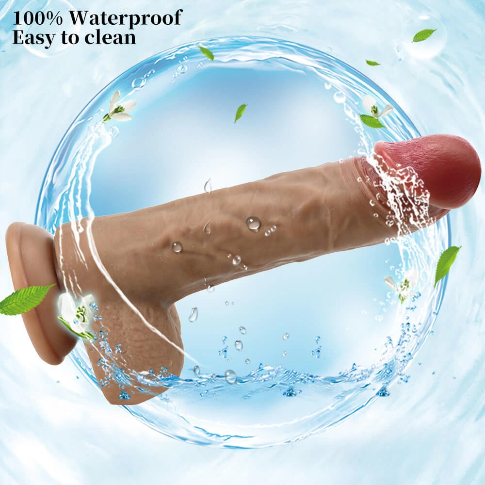 8.26in Sex Equipment Female Masturbation Soft Silicone Dildo
