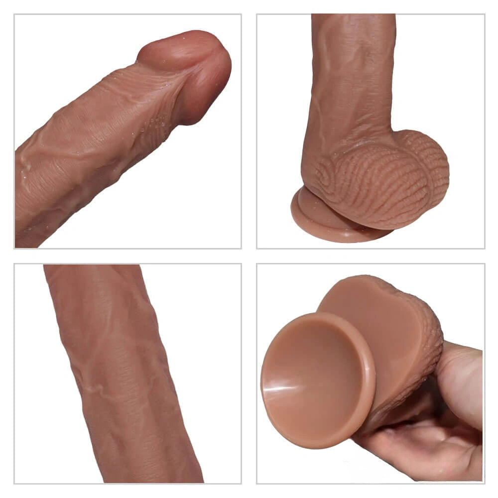 8.26in Silicone Realistic Waterproof Dildo Sex Toy For Vagina Sex