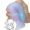 8.26in Silicone Soft Luminous Fantasy Dildo Woman Man Anal Sex Toy