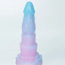 8.26in Silicone Soft Luminous Fantasy Dildo Woman Man Anal Sex Toy