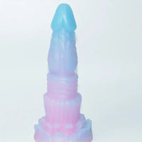 8.26in Silicone Soft Luminous Fantasy Dildo Woman Man Anal Sex Toy