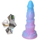 8.26in Silicone Soft Luminous Fantasy Dildo Woman Man Anal Sex Toy