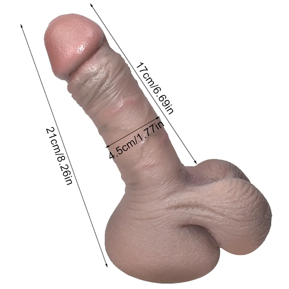 8.26in Silicone Soft Realistic Feel Like Skin Dildo Adult Female Sex Toy