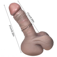 8.26in Silicone Soft Realistic Feel Like Skin Dildo Adult Female Sex Toy