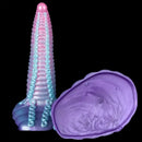 8.26in Silicone Thick Tentacle Dildo Monster Big Thread Soft Anal Plug