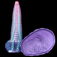 8.26in Silicone Thick Tentacle Dildo Monster Big Thread Soft Anal Plug
