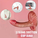 8.26in Soft Real Big Looking Silicone Women Dildo For Hand-Free Sex Play