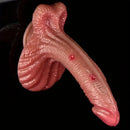 8.26in Soft Real Big Looking Silicone Women Dildo For Hand-Free Sex Play