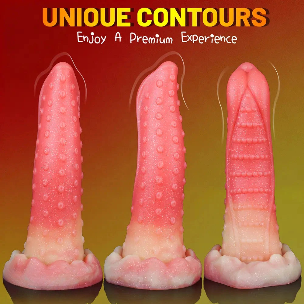 8.26in Soft Realistic Odd Shaped Silicone Penis Octopus Dildo For Love