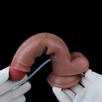 8.26in Strap on Ejaculating Dildo With Sliding Skin Sexual Wellness Product