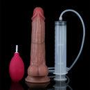 8.26in Strap on Ejaculating Dildo With Sliding Skin Sexual Wellness Product